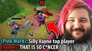 Thumbnail: This Vayne top player learns about Pink Ward Shaco today... (GET BAITED)