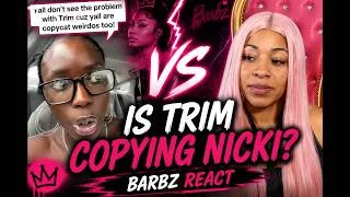 Thumbnail: Is Trim paying homage to Nicki Minaj or straight-up copying? Pynk Siren Reacts To Barbz Tik Tok!