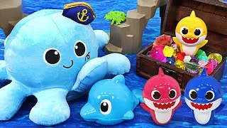 Thumbnail: A Concert was held under the Sea! Baby Shark, Pinkfong Dancing Octopus Toy  | PinkyPopTOY
