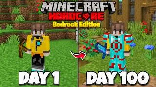 Thumbnail: I Survived 100 Days in Minecraft BEDROCK Hardcore! | Piocxaid