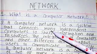 Thumbnail: What is a computer network|computer network kya hai|computer network ki|types of computer network.