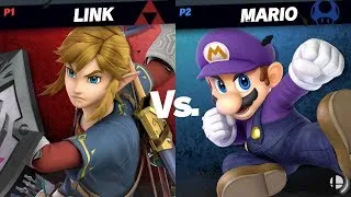 Thumbnail: Super Smash Bros. Ultimate: Online 1v1 - Link VS Mario