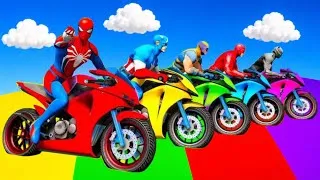 Thumbnail: VENOM Takes On The RAINBOW SPIDER BRIDGE! | GTA 5 Superhero Mods