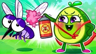 Thumbnail: Go Away, Bugs! ✋ We Beat the Mosquitoes | Summer Cartoon Compilation | Nursery Rhymes & Kids Songs