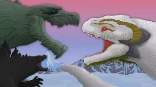 Thumbnail: Godzilla Earth & Legendary vs World Serpent  |  FULL BATTLE