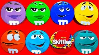 Thumbnail: Satisfying Video | Amazing Unpacking Radiant Skittles and Tasty M&M'S Candy From Brilliant Tins ASMR