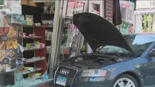 Thumbnail: 2 hurt after car crashes into Brooklyn deli: FDNY