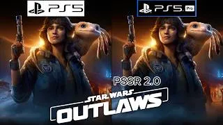 Thumbnail: Star Wars Outlaws PS5 vs PS5 Pro PSSR 2.0 - Graphics Comparison - Framerate - Loading Times - 4k