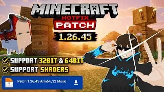 Thumbnail: Minecraft Patch 1.26.45 HOTFIX 🔥❤️ | Major Fixes & Changes 📈