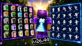 Thumbnail: Minecraft 26.44 Capes Patch 🔥 22 OFFICIAL Capes + ALL Emotes Unlocked!