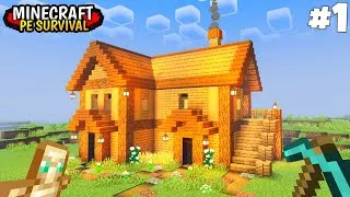 Thumbnail: Minecraft PE 1.22 Survival Series EP-1 | The Ultimate Survival Journey Begins! 🔥 (Hindi)
