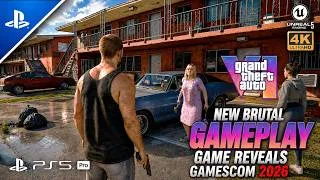 Thumbnail: GTA 6 NEW BRUTAL Full Extended Gameplay | MASSIVE NEW GAME REVEALS at GAMESCOM 2026