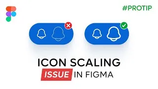 Thumbnail: Icon Scaling Issue in Figma | Design Perfect Icon in Figma