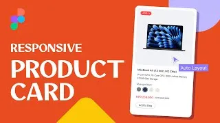 Thumbnail: Product Card UI Design for eCommerce App in Figma Using Auto Layout