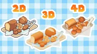 Thumbnail: Making Bread with Pixel Art, Blender and Clay