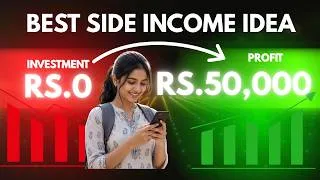 Thumbnail: Best Zero Investment Side Income Idea for Students & Housewives in 2026 | Earn Money from Home