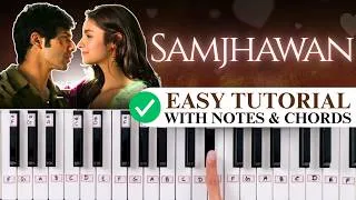 Thumbnail: Samjhawan - Easy Piano Tutorial with Notes & Chords - PIX Series - Hindi
