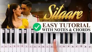 Thumbnail: Sitaare - Easy Piano Tutorial with Notes & Chords - PIX Series - Hindi