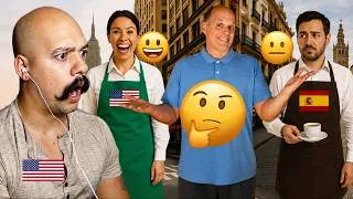 Thumbnail: American Reacts to SPANISH HONESTY vs AMERICAN SMILES (CRAZY COMPARISON)