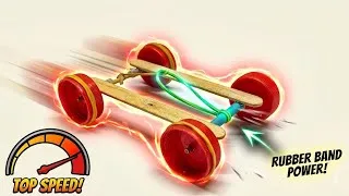 Thumbnail: How To Make a Rubber Band Car at Home ( SIMPLE CAR TOY ) || remote control 