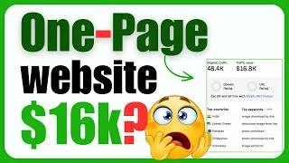 Thumbnail: How I made this one page website was making $16k Monthly without coding