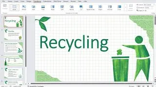 Thumbnail: How to Make a PowerPoint Presentation on Recycling | Recycling Presentation with PPT Template | #ppt