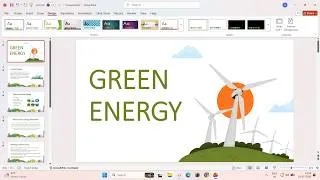 Thumbnail: How to Make a PowerPoint Presentation on Green Energy🔋| PPT Tutorial with Free Template |