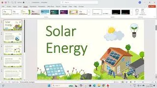 Thumbnail: How to Make PowerPoint Presentation on Solar Energy ♻️ | Solar Energy PPT Presentation Step by Step