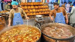Thumbnail: TRADITIONAL CHICKEN ROAST & CRISPY CHAPLI KABAB COOKING IN PAKISTAN - STREET FOOD CHICKEN FRY RECIPE