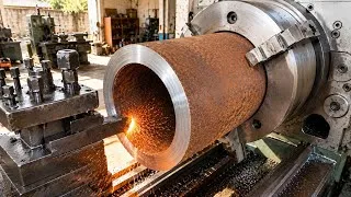 Thumbnail: Amazing Gear Making | Scrap Rusty Pipe Transformed into a Zero Meter Ring Gear