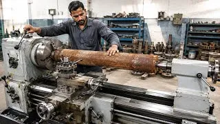 Thumbnail: First Time in Afghanistan | Giant Plastic Extruder Screw Made from a 4-Ton Steel Shaft | Zero Meter