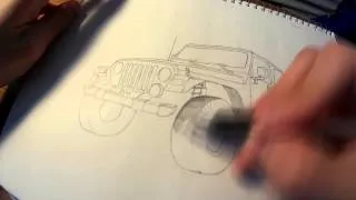 Thumbnail: Jeep Wrangler Sketch Timelapse