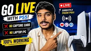 Thumbnail: How to Go LIVE on PS5 Without Capture Card or Laptop/PC! 🔴🔥