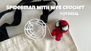Thumbnail: Viral Spiderman with Web Crochet Tutorial 🕸️ | Easy Amigurumi Spider-Man Doll Step-by-Step 