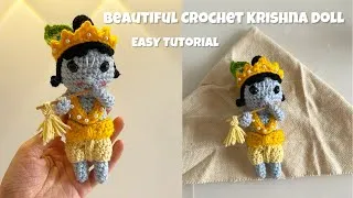 Thumbnail: Crochet this beautiful Krishna bhagwan Doll🦚 | Easy Tutorial | Trending crochet idea 