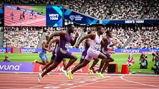 Thumbnail: Mens 100m - Wanda Diamond League London Athletics -  Novuna 2026 (Oblique Seville beaten)