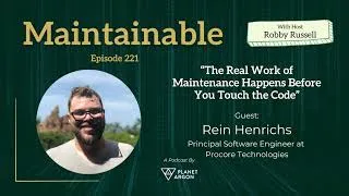 Thumbnail: Rein Henrichs: The Real Work of Maintenance Happens Before You Touch the Code