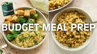 Thumbnail: How to Save Money on Groceries with a Budget Vegan Meal Prep