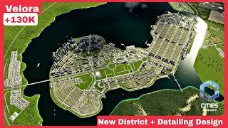 Thumbnail: Velora’s Biggest Upgrade Yet 🌆 Massive Redesign, Detailing & New District | Cities Skylines 2