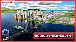 Thumbnail: From Coastline to Skyline 🌊 90K Population Boom 🚀 | Cities Skylines 2