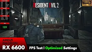Thumbnail: Resident Evil 2 Remake | RX 6600 FPS Test | 1080p Optimized Settings 2025
