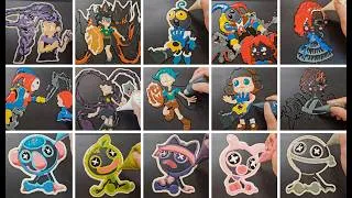 Thumbnail: Poppy Playtime: Characters, Pancake art challenge: Lily, Lory, Prototype, Poppy, Wrong side out...