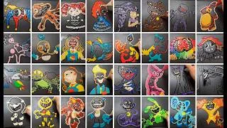 Thumbnail: Poppy Playtime: All Characters, Pancake art challenge: Prototype, Poppy, Mommy long legs, Dough man
