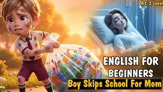 Thumbnail: Boy Skips School For Mom | SLOW ENGLISH | Easy English Listening for Beginners