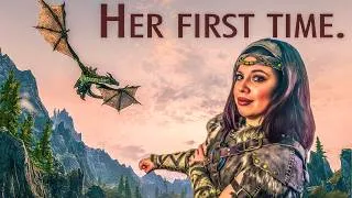 Thumbnail: I got my nongamer wife to play Skyrim for the first time EVER