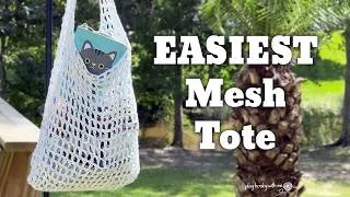Thumbnail: I Made My Mesh Tote Even EASIER! 🌟 🏖️