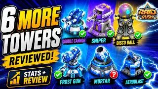 Thumbnail: 6 MORE Tower Guides! AeroBlast, Mortar, Sniper & More | Raid Rush