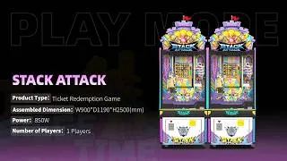 Thumbnail: Topple the World's First Mega Coin Wall!2-Player Ticket Redemption Game【Stack Attack】