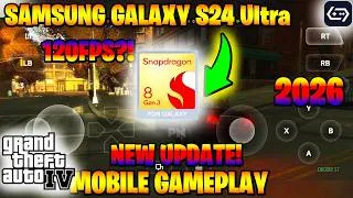 Thumbnail: GTA 4 Gameplay Test On The Samsung Galaxy S24 Ultra 8GEN3 | BEST SETTINGS 120FPS GameHub v6.1.0 2026