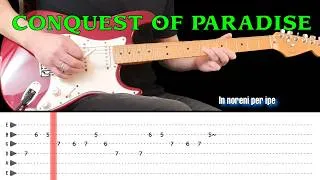 Thumbnail: CONQUEST OF PARADISE | guitar instrumental (with tabs & lyrics) - Vangelis